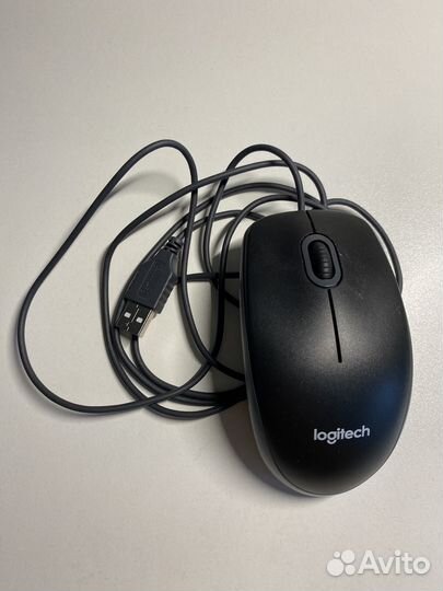 Logitech компьютерная мышь проводная