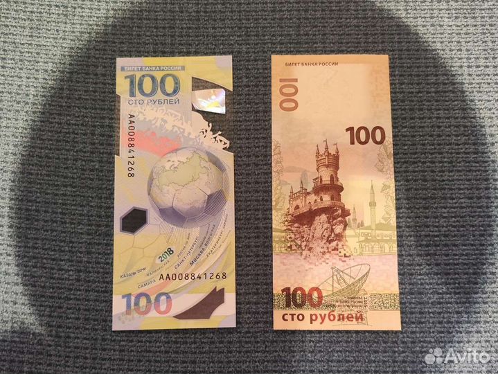 Юбилейные банкноты РФ
