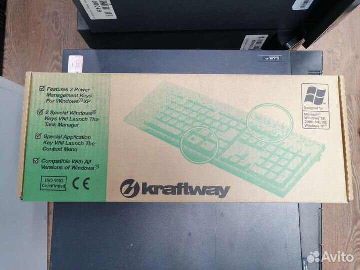 Клавиатура Kraftway белая ps/2