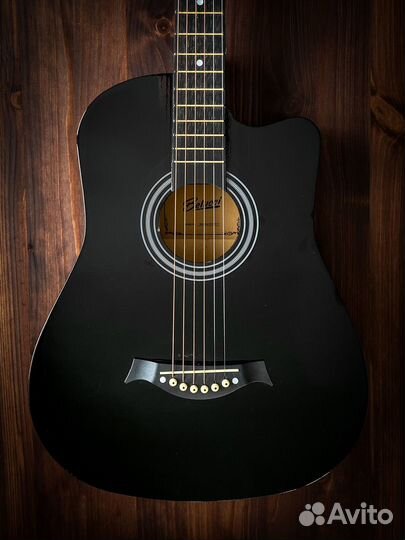Гитара акустическая Черная (Новая)