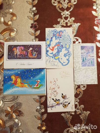 Новогодние открытки СССР