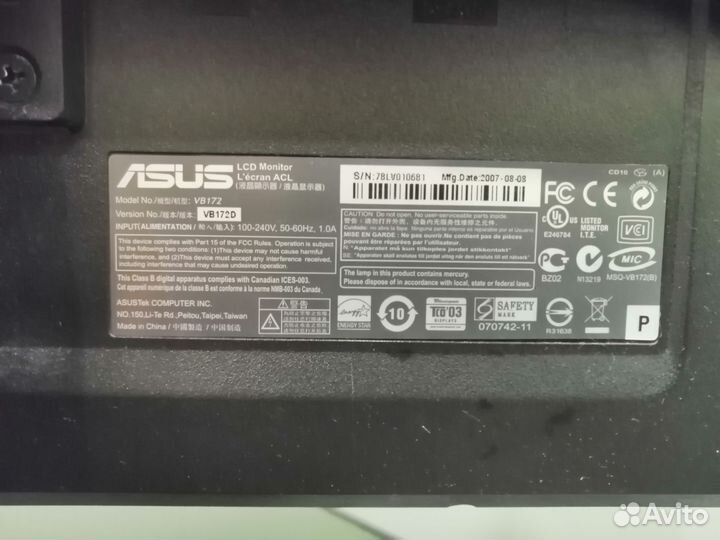 Монитор asus