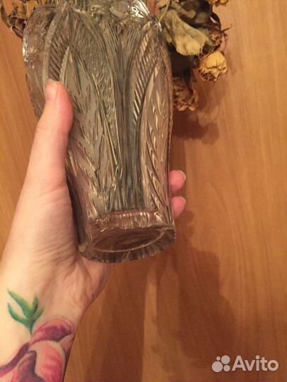 Ваза как новая ретро хрусталь винтаж винтажная ссс