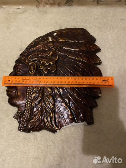 Маска Барельеф Индеец