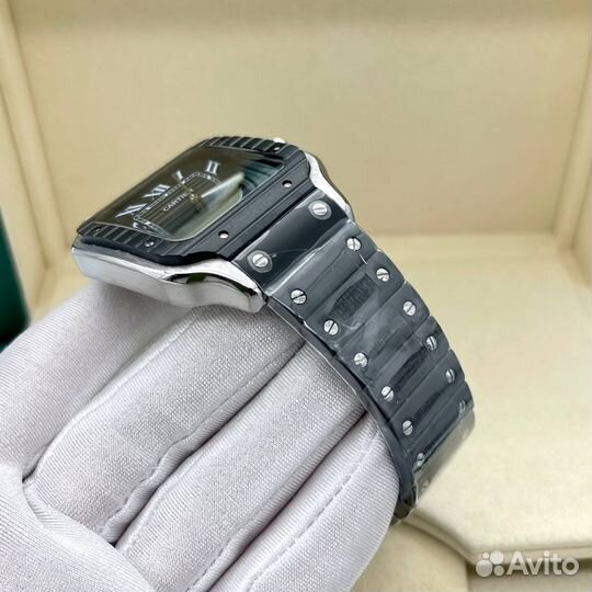 Часы Cartier Santos black