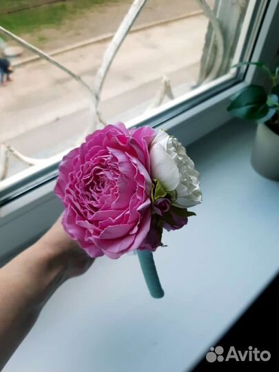 Ободок для волос ручной работы и крабик