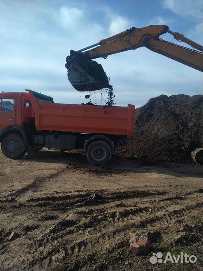 Доставка песок чернозём торф и тд