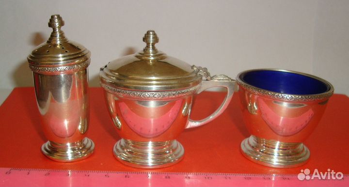 Серебряный набор для специй. Англия. 925 пр