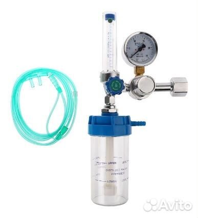 Редуктор для кислородного баллона с увлажнителем