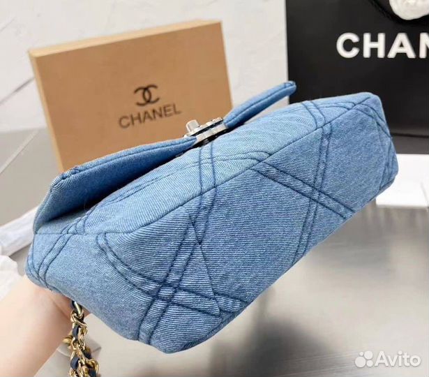 Сумка клатч джинса