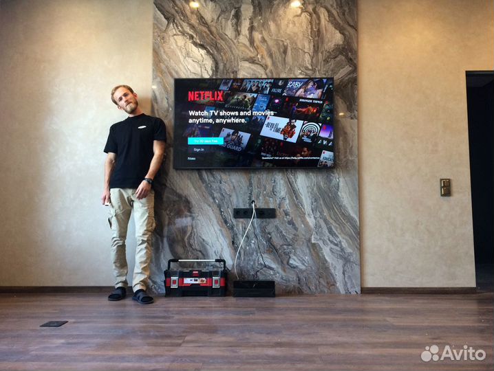 Установка телевизора. Повесить телевизор на стену