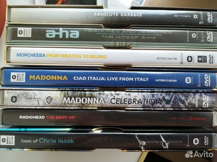 DVD диски с концертами и клипами лицензия