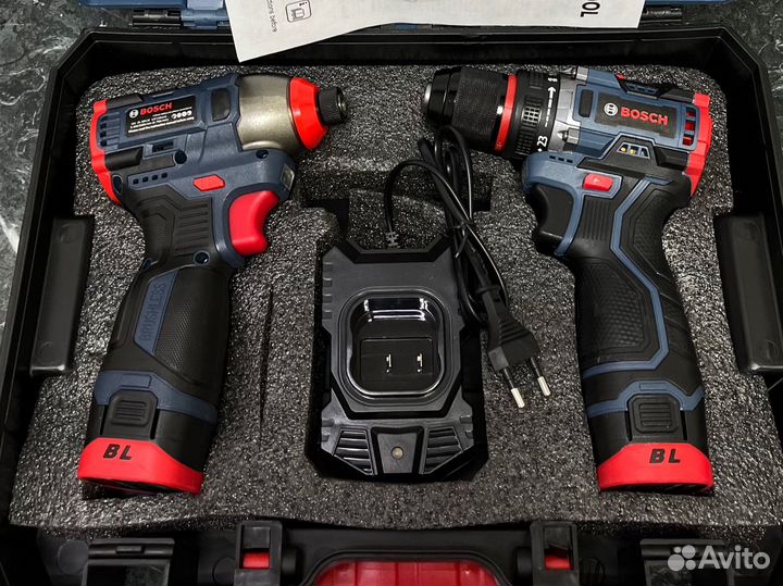 Шуруповерт+импакт bosch 2в1