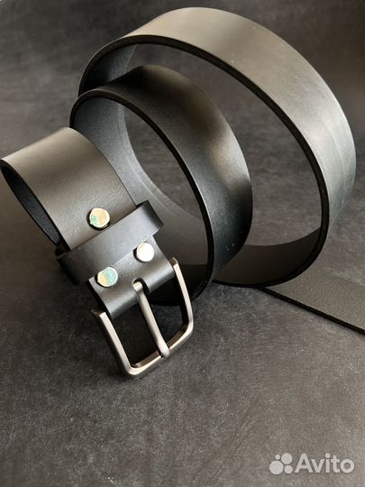 Мужской ремень из итальянской кожи