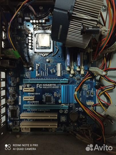 Материнская плата с процессором i7 3770 8 gb