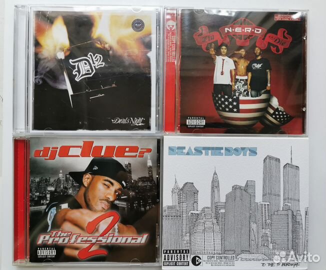 CD диски рэп и др. лицензия, импорт