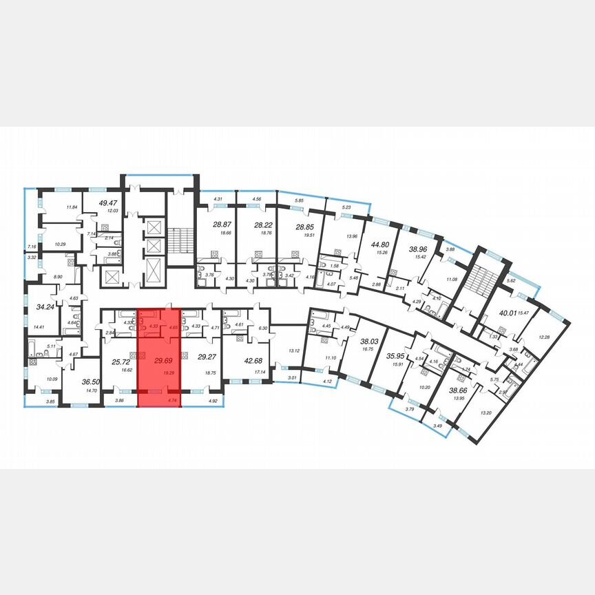 Квартира-студия, 33 м², 19/22 эт.