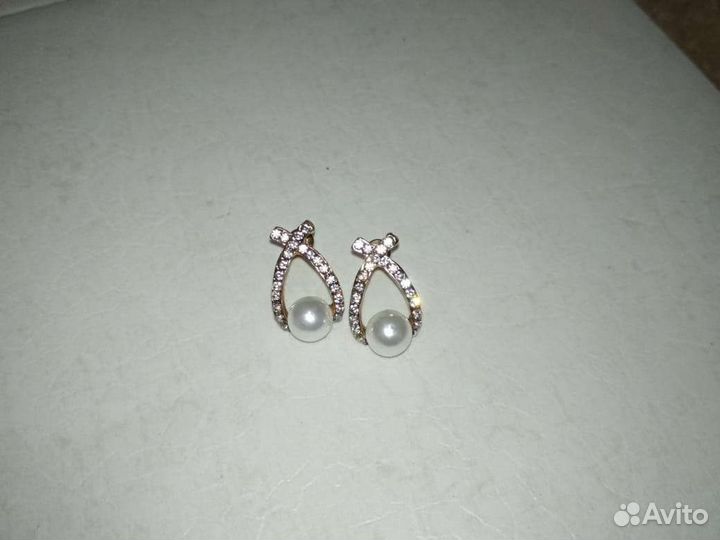 Серьги с барочным жемчугом