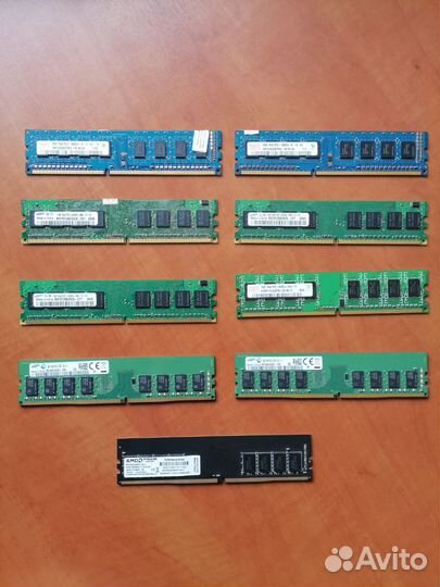 Оперативная память (ddr4-4gb, ddr2-1gb, ddr3-2gb)