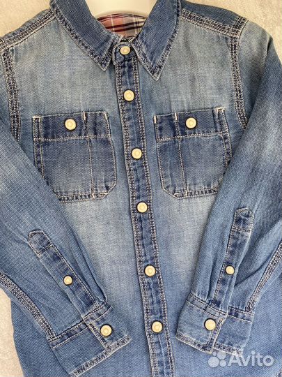 Джинсовая рубашка 104