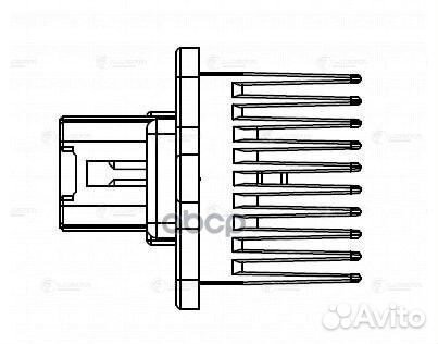 Резистор э/вент. отоп. для а/м Mitsubishi Lance