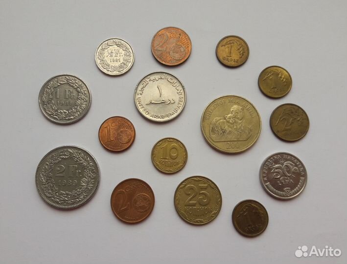 Монеты разных стран. Обмен на биметалл России