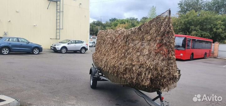 Лодка-болотоход + мотор