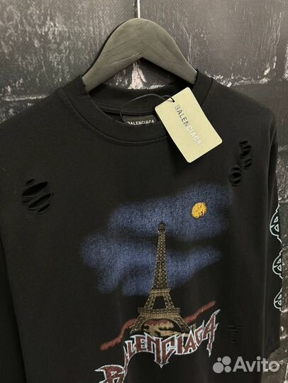 Лонгслив Balenciaga Paris Moon Lux