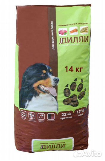 Корм для собак дилли
