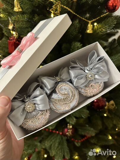 Елочные шары ручной работы, подарок