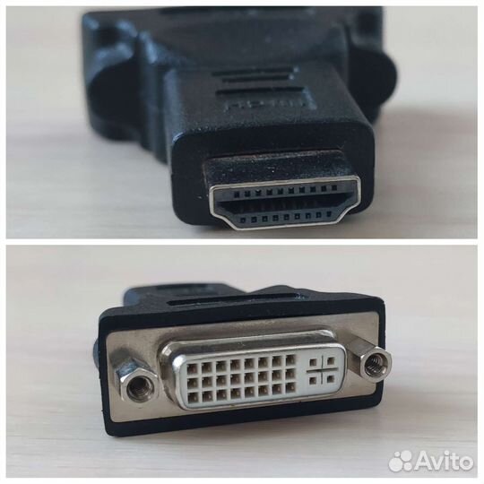 Переходники: VGA-hdvi, hdvi-hdmi, hdvi-DP