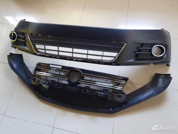 Решетка радиатора и бампера VW Tiguan 1