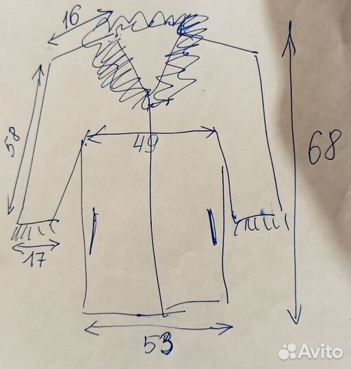 Шуба короткая из меха козлика