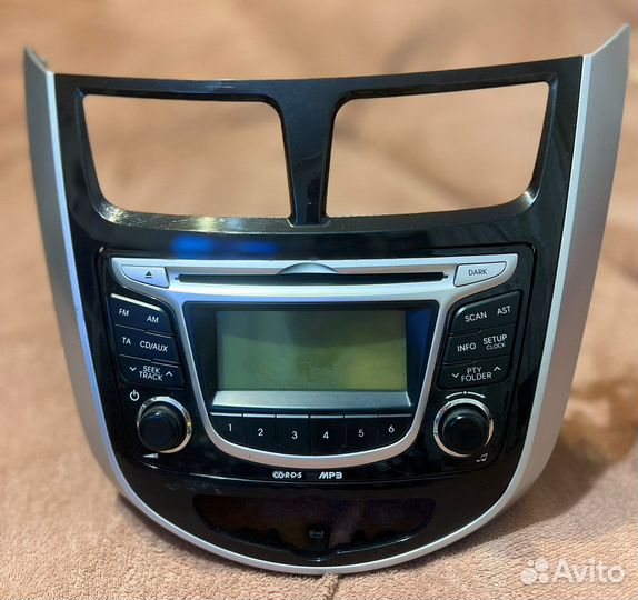 Штатная магнитола solaris хьюндай