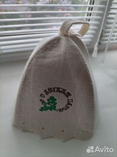 Шапка для бани и сауны,с вышивкой, новая, с биркой