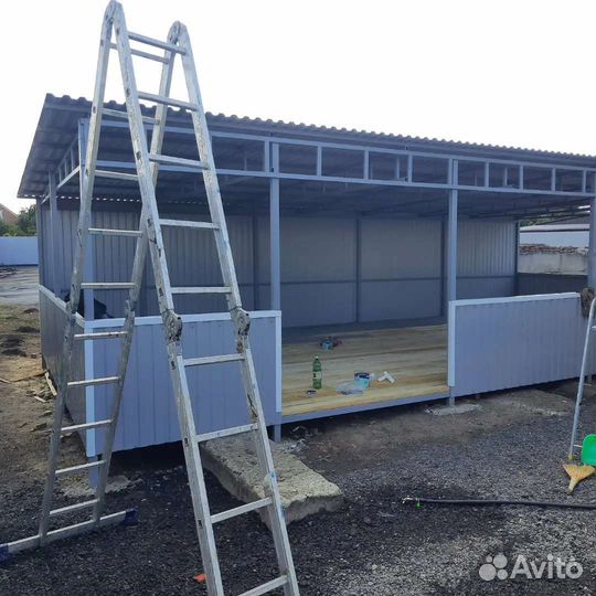 Заборы навесы бетон кровля