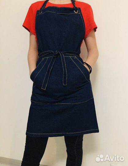Фартук ткань джинсовая плотная