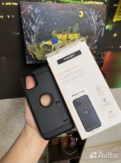 Чехол на iPhone 11 pro spigen tough armor оригинал