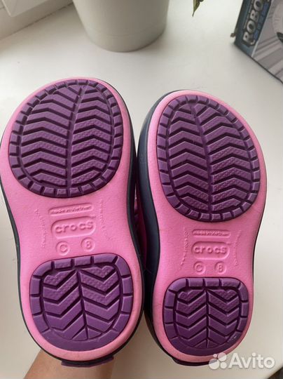Сапожки для девочки crocs c8