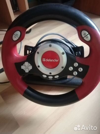 Игровой руль с педалями для пк