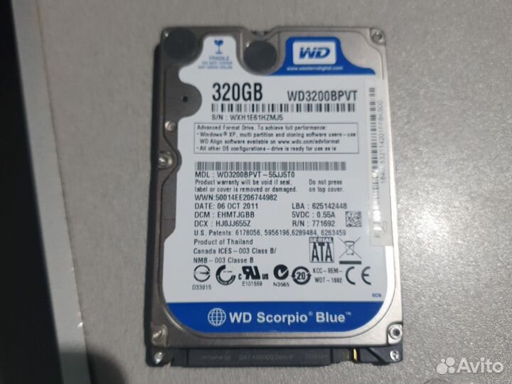 Жесткий диск для ноутбука ide 2.5