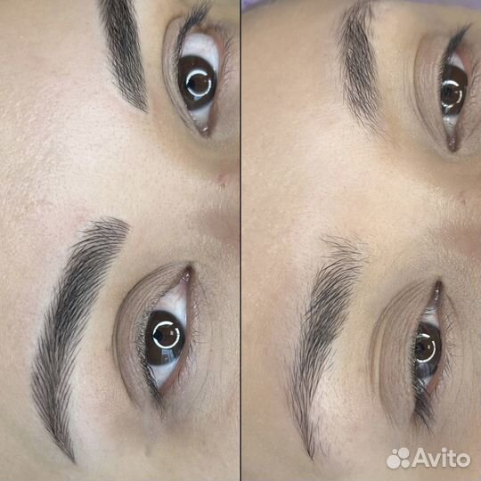 Перманентный макияж бровей Микроблейдинг