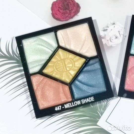 Палетки Dior 447 и Guerlain Ecrin Shalimar