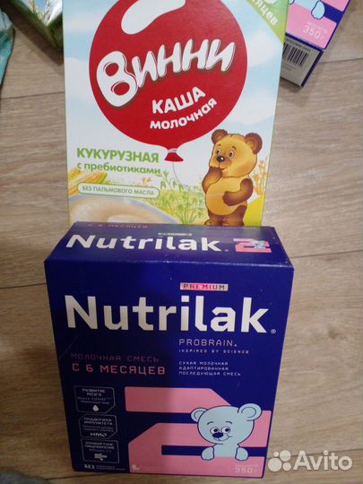 Смесь нутрилак, каша кукурузна винни