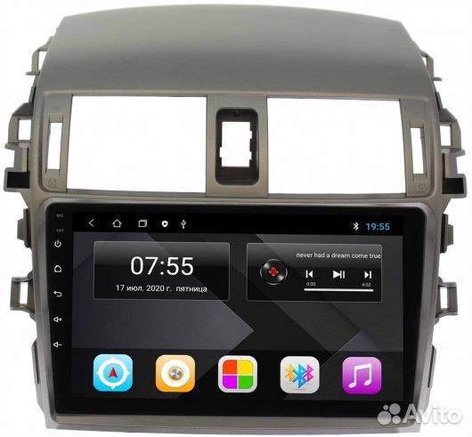 Магнитола 2 din андроид Toyota Corolla 150