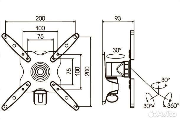 Кронштейн для телевизора Kromax astra-7
