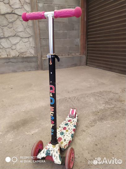Самокат детский трехколесный бу