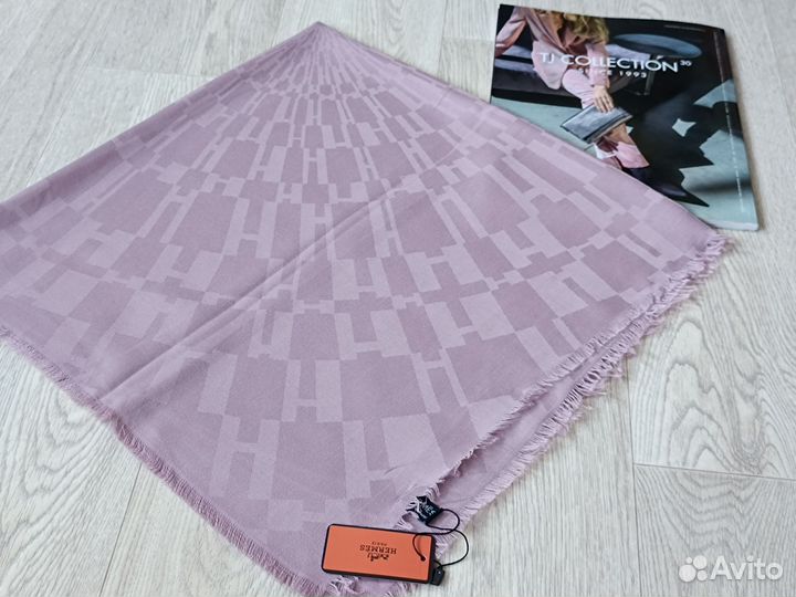 Розовый Шерсть платок Hermes
