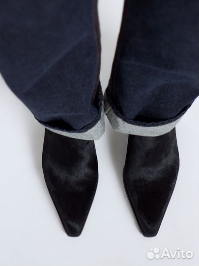 Новые казаки Lime 38 ботинки сапоги мех пони