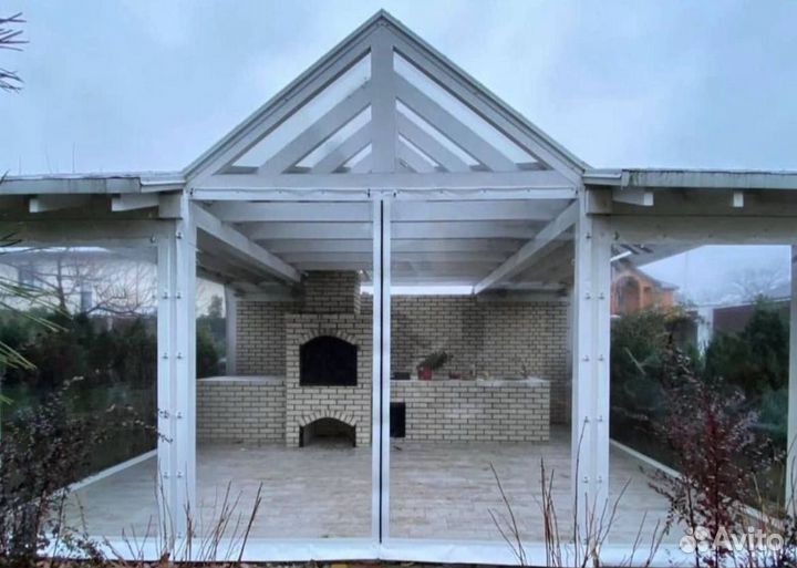 Мягкие пвх окна в беседку